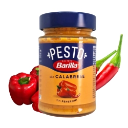 Barilla Pesto Calabrese sos do makaronu z papryką i ricottą 190 g - pikantny smak Kalabrii w słoiku